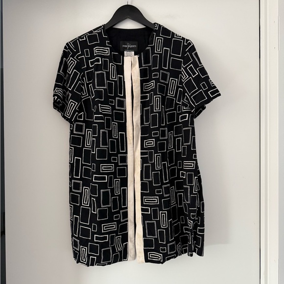 Vintage John Roberts Petite Geometric Open Front Jacket - Picture 3 of 7